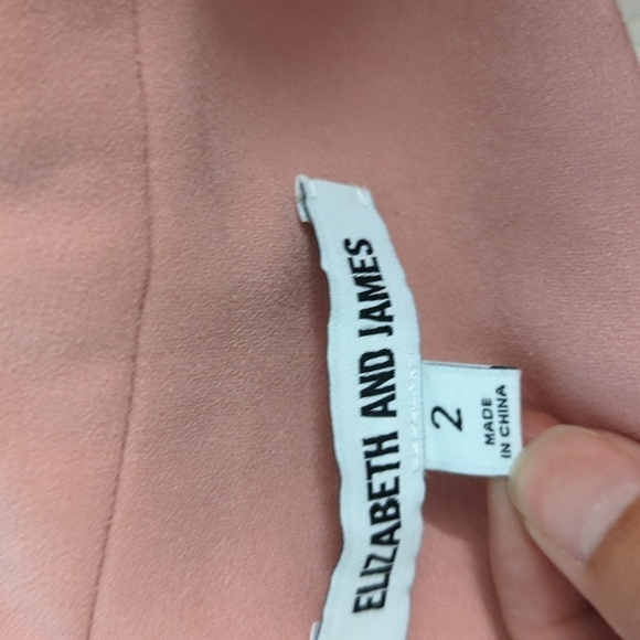 Elizabeth & James Carson One Button Single Breasted Blazer Pink 2 Business work - Picture 7 of 9
